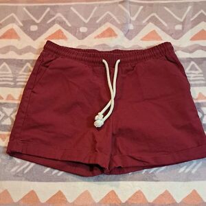 Joe Fresh Red Athletic Shorts Elastic Waistband